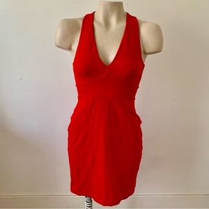 Susana Monaco Red Fitted Dress